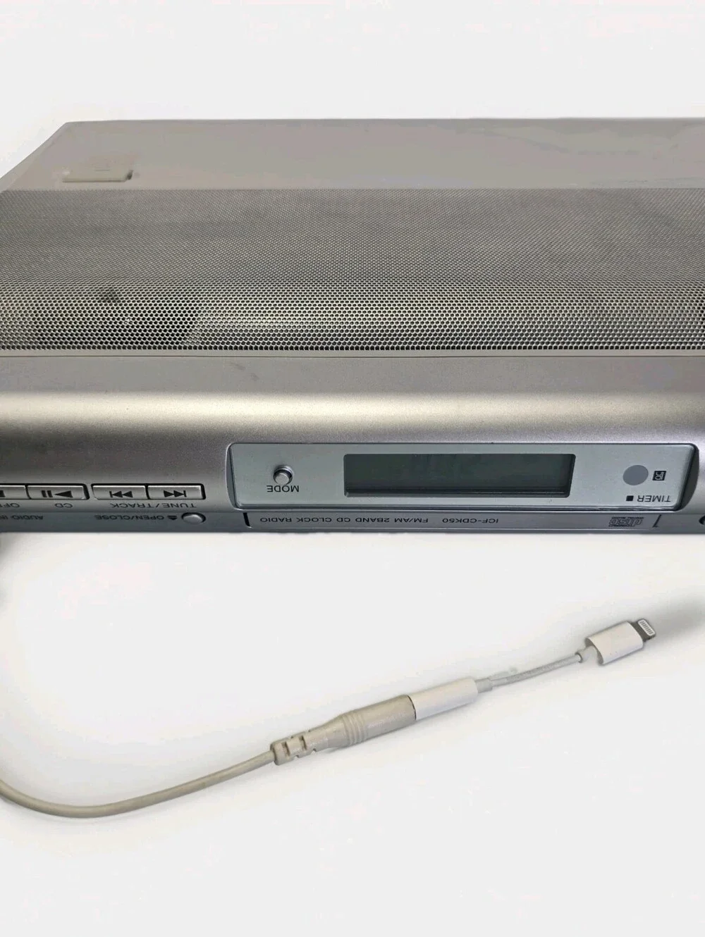 Sony ICF-CDK50 Under Cabinet CD Clock Radio AM/FM Mega Bass Tested Working